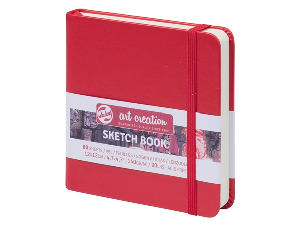 Een Talens Art Creation Schetsboek Rood 12X12 140 Grams koop je bij Terpen Tijn