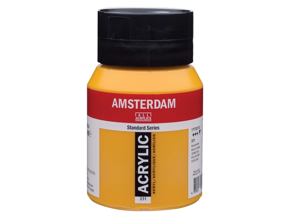 Een Acrylverf Amsterdam 500 ml 231 goudoker koop je bij Terpen Tijn