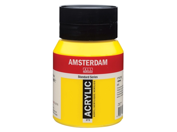 Een Acrylverf Amsterdam 500 ml 272 transparantgeel middel koop je bij Terpen Tijn