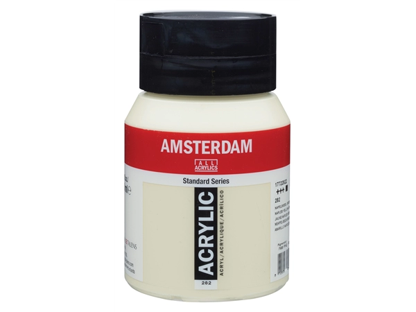 Een Acrylverf Amsterdam 500 ml 282 napelsgeel groen koop je bij Terpen Tijn