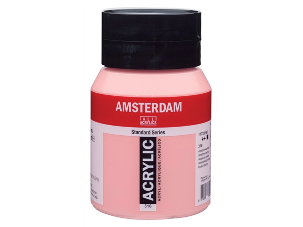 Een Acrylverf Amsterdam 500 ml 316 venetiaansroze koop je bij Terpen Tijn