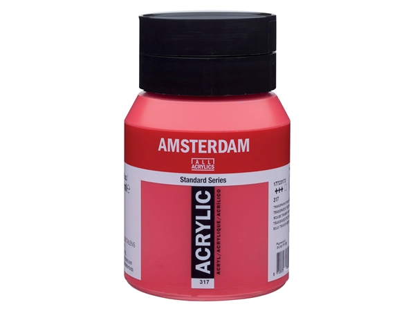 Een Acrylverf Amsterdam 500 ml 317 transparantrood middel koop je bij Terpen Tijn