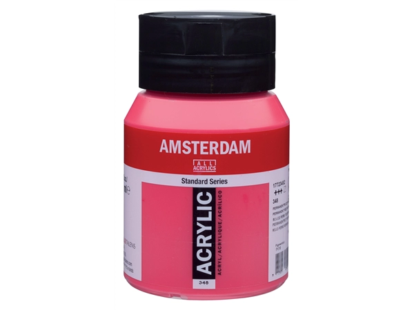 Een Acrylverf Amsterdam 500 ml 348 permanentrood purper koop je bij Terpen Tijn