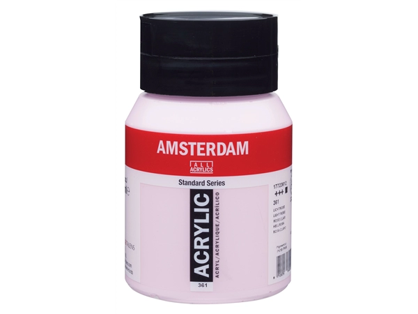 Een Acrylverf Amsterdam 500 ml 361 licht roze koop je bij Terpen Tijn