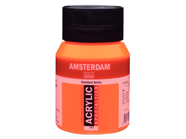 Een Acrylverf Amsterdam 500 ml 257 reflexoranje koop je bij Terpen Tijn