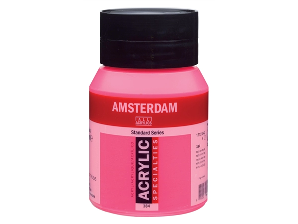 Een Acrylverf Amsterdam 500 ml 384 reflex roze koop je bij Terpen Tijn