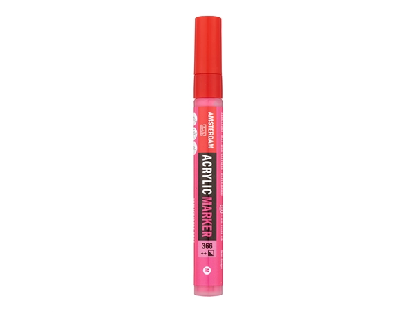 Een Marker Amsterdam 3-4mm 366 quinacridone roze koop je bij Terpen Tijn