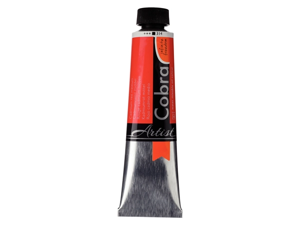 Een Olieverf Cobra Artist 40 ml 314 cadmiumrood middel koop je bij Terpen Tijn