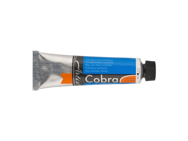 Een Olieverf Cobra Artist 40 ml 535 ceruleumblauw (phtalo) koop je bij Terpen Tijn