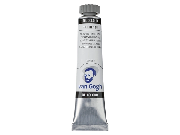 Een Olieverf Van Gogh 20 ml 118 titaanwit (lijnolie) koop je bij Terpen Tijn