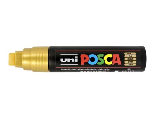 Een Posca verfmarker 17K 15 mm goud koop je bij Terpen Tijn