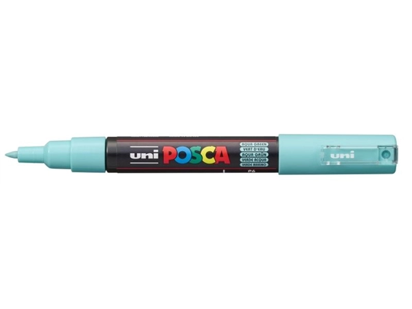 Een Posca verfmarker 1MC 1 mm zeegroen koop je bij Terpen Tijn