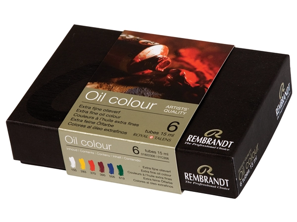 Een Rembrandt olieverf 6 tubes 15 ml set koop je bij Terpen Tijn