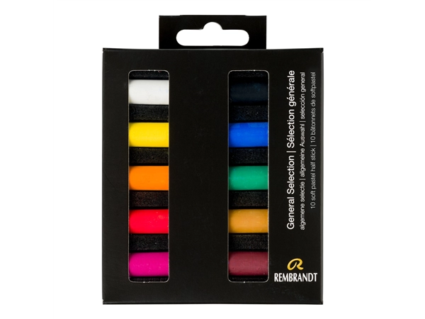 Een Rembrandt soft pastels 10 stuks algemene kleuren set koop je bij Terpen Tijn