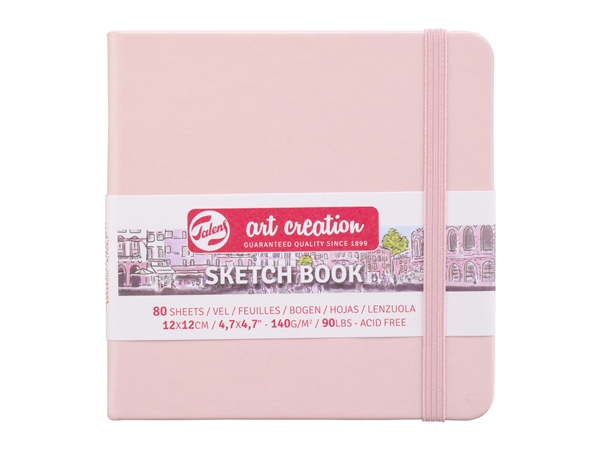 Een Talens Art Creation Schetsboek Pastel Pink 12 x 12 cm, 140 g, 80 pagina's koop je bij Terpen Tijn