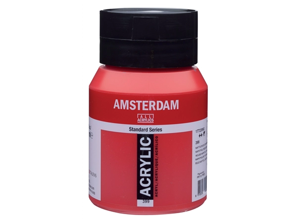 Een Acrylverf Amsterdam 500 ml 399 naftolrood donker koop je bij Terpen Tijn