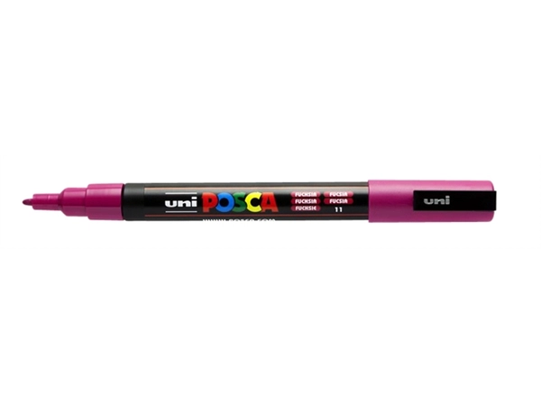 Een Posca verfmarker 3M 1.5 mm fuchsia koop je bij Terpen Tijn