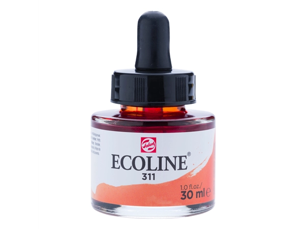 Een Waterverf Ecoline 30 ml 311 vermiljoen koop je bij Terpen Tijn