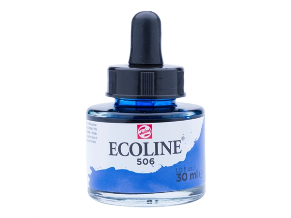 Een Waterverf Ecoline 30 ml 506 ultramarijn donker koop je bij Terpen Tijn