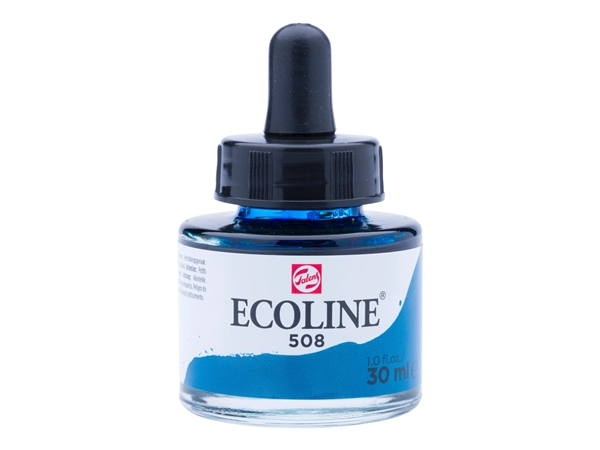 Een Waterverf Ecoline 30 ml 508 pruissischblauw koop je bij Terpen Tijn