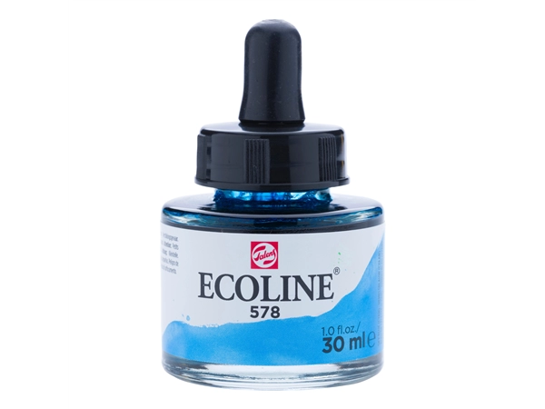 Een Waterverf Ecoline 30 ml 578 hemelsblauw koop je bij Terpen Tijn