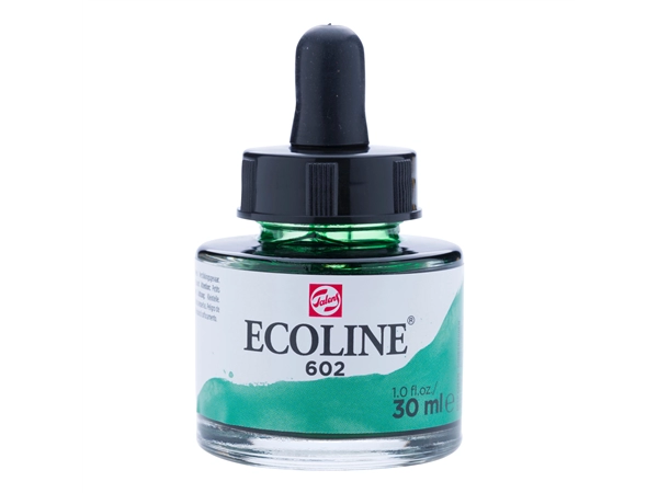 Een Waterverf Ecoline 30 ml 602 donkergroen koop je bij Terpen Tijn