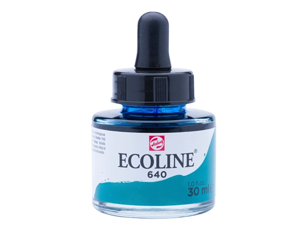 Een Waterverf Ecoline 30 ml 640 blauwgroen koop je bij Terpen Tijn