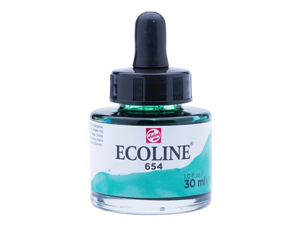 Een Waterverf Ecoline 30 ml 654 dennengroen koop je bij Terpen Tijn