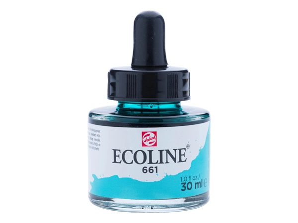 Een Waterverf Ecoline 30 ml 661 turkooisgroen koop je bij Terpen Tijn