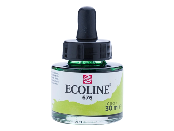 Een Waterverf Ecoline 30 ml 676 grasgroen koop je bij Terpen Tijn