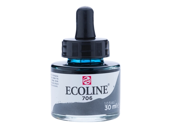 Een Waterverf Ecoline 30 ml 706 donkergrijs koop je bij Terpen Tijn