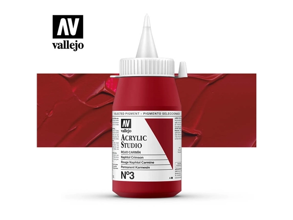 Een Acrylverf Vallejo 500 ml naphtol crimson 3 koop je bij Terpen Tijn