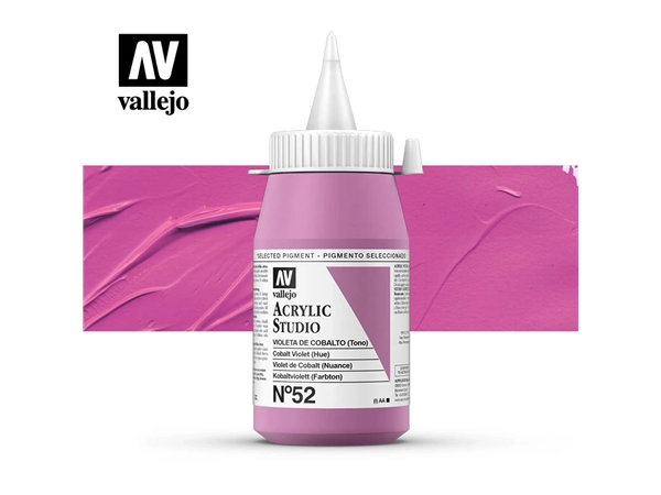 Een Acrylverf Vallejo 500 ml cobalt violet 52 koop je bij Terpen Tijn