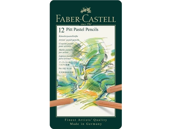 Een Faber-Castell Pitt pastelpotloden 12 stuks set koop je bij Terpen Tijn