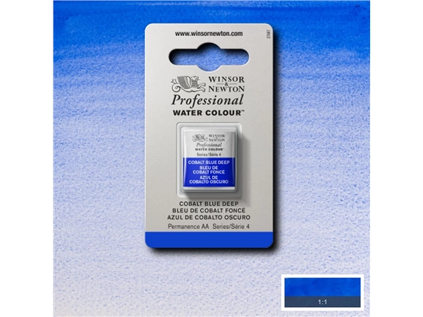 Een Aquarelverf Winsor & Newton Artists half pan 180 cobalt blue deep koop je bij Terpen Tijn