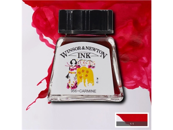 Een Tekeninkt Winsor & Newton 14 ml 127 carmine koop je bij Terpen Tijn