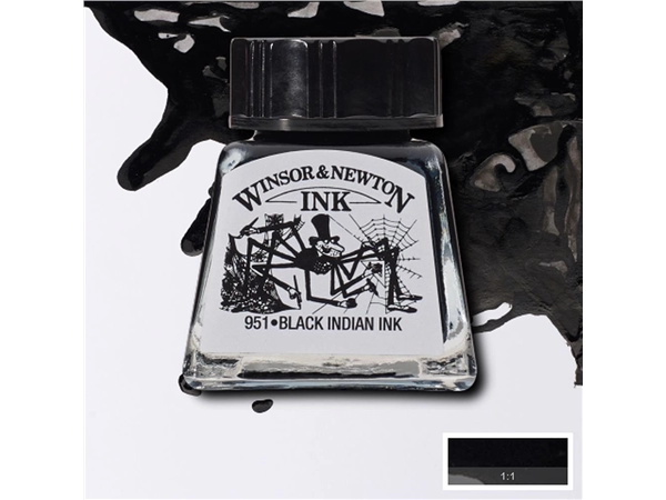 Een Tekeninkt Winsor & Newton 14 ml 030 black koop je bij Terpen Tijn