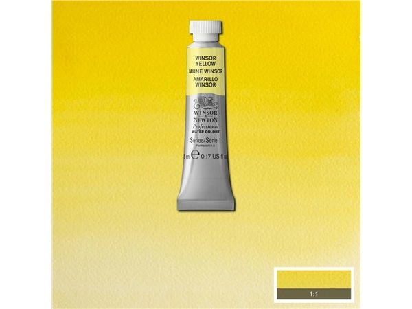 Een Aquarelverf Winsor & Newton Artists 5 ml 730 winsor yellow koop je bij Terpen Tijn