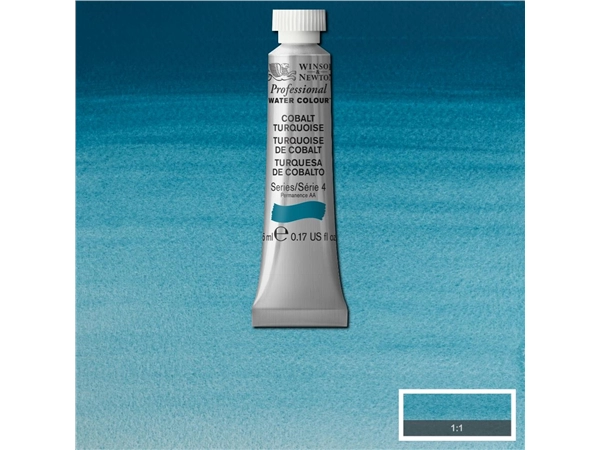 Een Aquarelverf Winsor & Newton Artists 5 ml 190 cobalt turquoise koop je bij Terpen Tijn