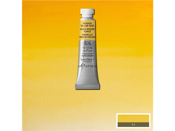 Een Aquarelverf Winsor & Newton Artists 5 ml 731 winsor yellow deep koop je bij Terpen Tijn