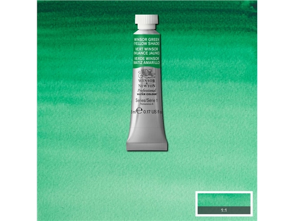 Een Aquarelverf Winsor & Newton Artists 5 ml 721 winsor green yellow shade koop je bij Terpen Tijn