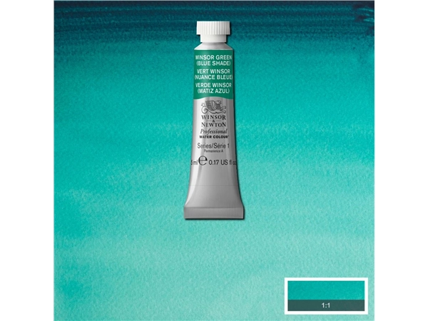 Een Aquarelverf Winsor & Newton Artists 5 ml 719 winsor green blue shade koop je bij Terpen Tijn