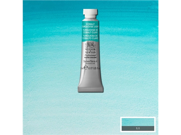 Een Aquarelverf Winsor & Newton Artists 5 ml 191 cobalt turquoise light koop je bij Terpen Tijn