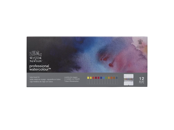 Een Winsor&Newton aquarelverf 12 tubes set in metalen doos koop je bij Terpen Tijn