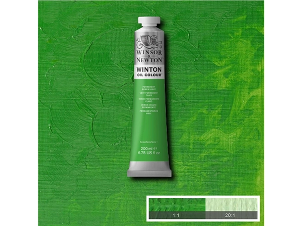 Een Olieverf Winton 200 ml 483 permanent green light koop je bij Terpen Tijn