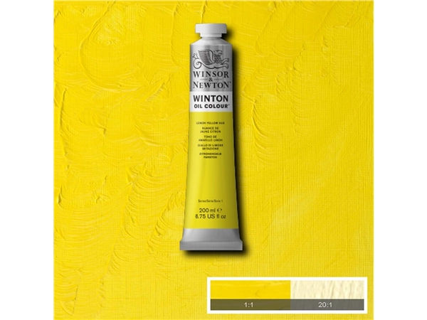 Een Olieverf Winton 200 ml 346 lemon yellow hue koop je bij Terpen Tijn