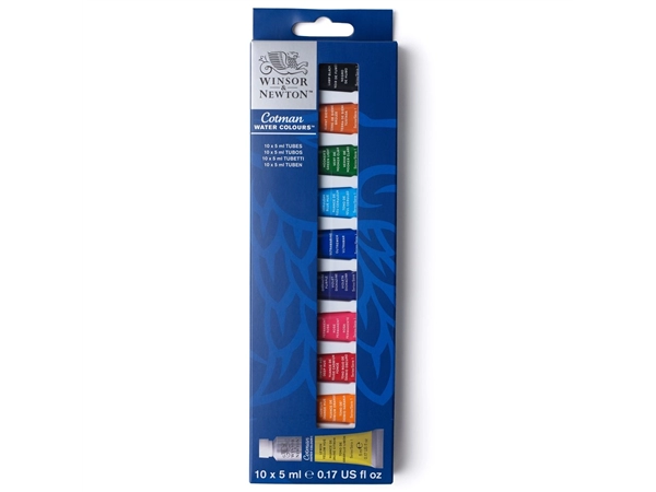 Een Cotman aquarelset met 10 tubes van 5 ml. koop je bij Terpen Tijn