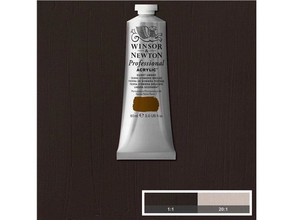 Een WINSOR & NEWTON ARTISTS ACRYLVERF 60ML 076 BURNT UMBER koop je bij Terpen Tijn