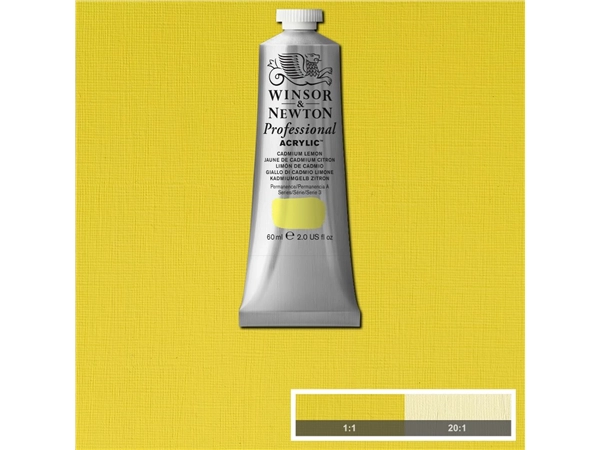 Een Winsor & Newton Professional Acrylic Colour 60ml 086 cadmium lemon koop je bij Terpen Tijn