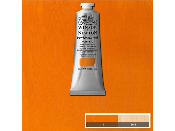 Een Winsor & Newton Professional Acrylic Colour 60ml 089 cadmium orange koop je bij Terpen Tijn